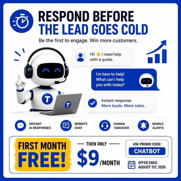 AI Assistant graphic about responding before leads go cold.